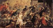 Peter Paul Rubens Henr IV himmelsfard and regeringsproklamationen oil painting